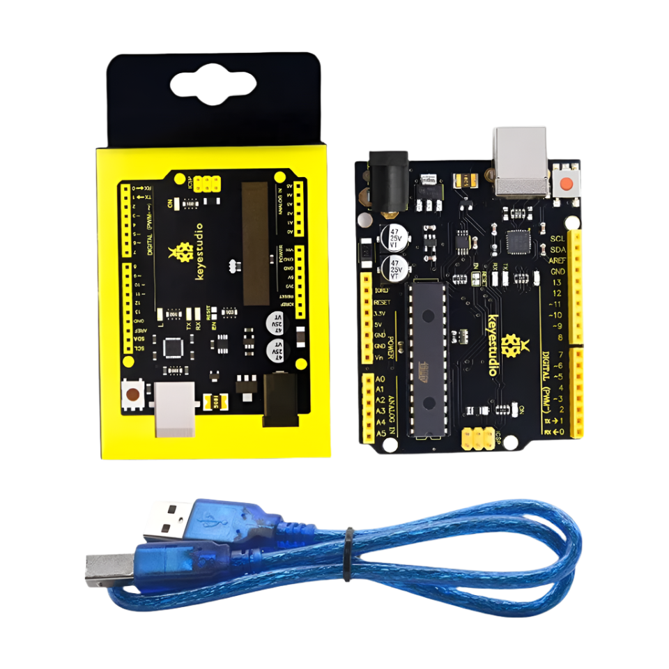 لوحة تطوير V4.0 لـ Arduino UNO R3 مع كابل USB