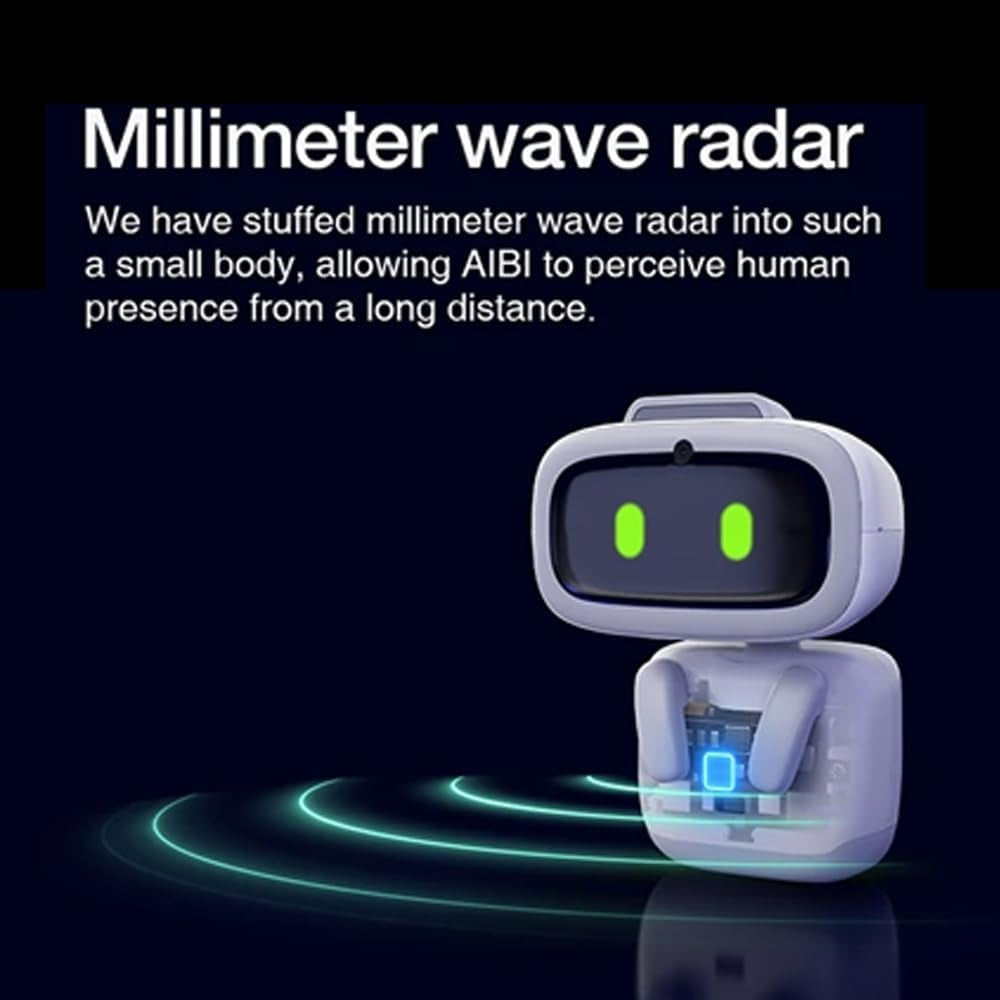 EMOPET AIBI Pocket Pet, Portable Robot, ChatGPT-Powered AI Companion with Voice Commands, Emotional Interaction, Singing and Dancing, Magnetically Attaches to Any Place, Ultra-Portable