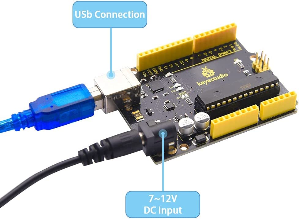 لوحة تطوير V4.0 لـ Arduino UNO R3 مع كابل USB