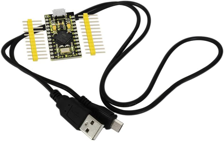 Pro Micro Atmega32U4 مع كابل USB مع دبابيس تناظرية وPWM