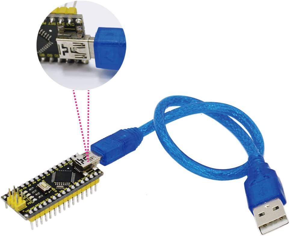 لوحة تطوير متحكم دقيق Nani CH340 مع كابل USB