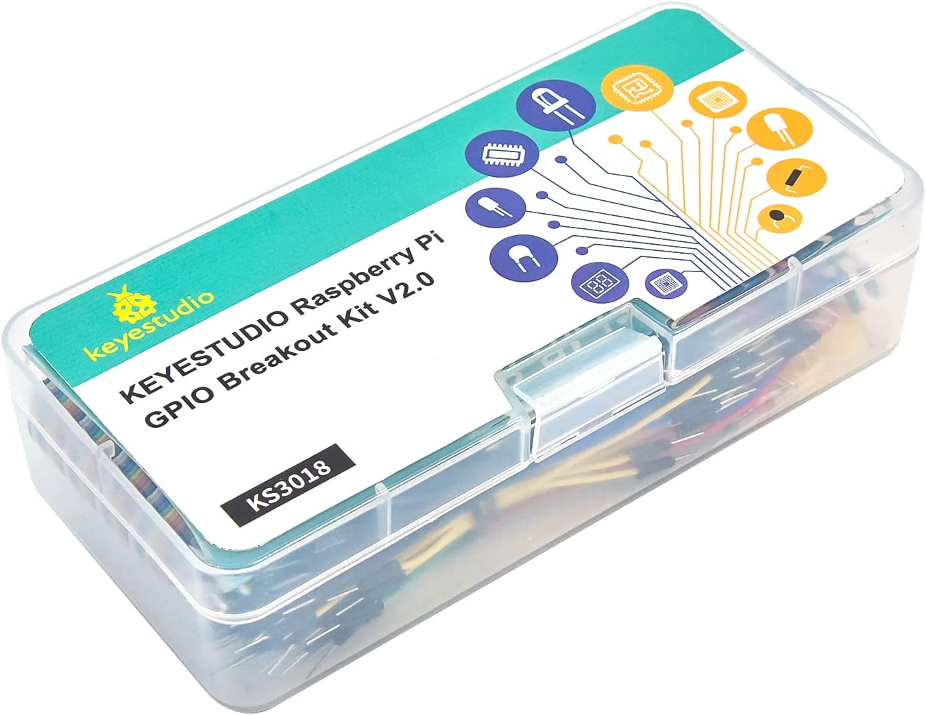 مجموعة توصيل GPIO لـ Raspberry Pi مع لوحة توصيل مكونة من 830 فتحة