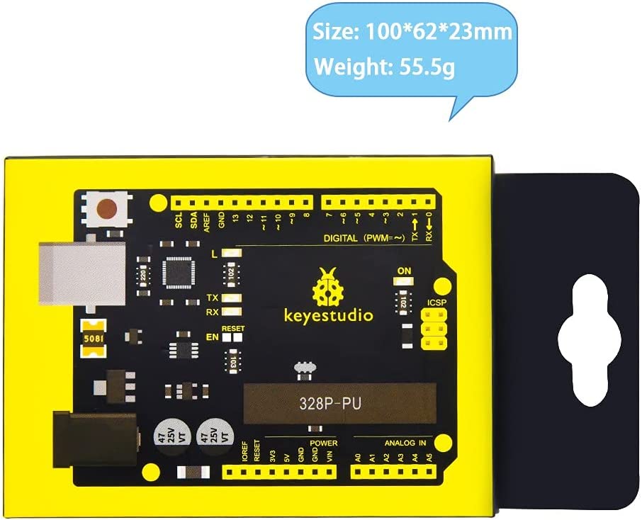 لوحة تطوير V4.0 لـ Arduino UNO R3 مع كابل USB