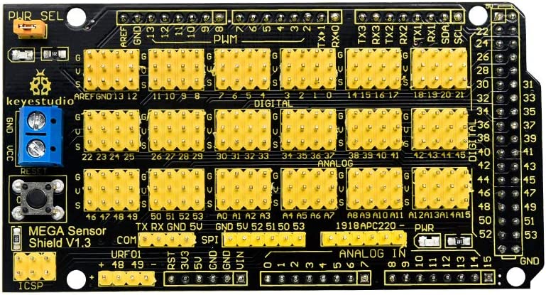 MEGA Sensor Shield V1 متوافق مع Arduino MEGA 2560 R3