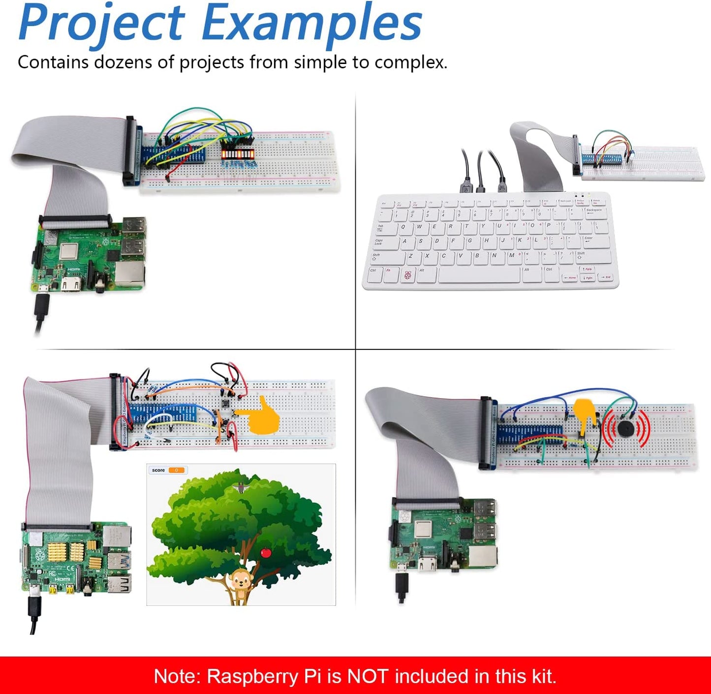 Basic Starter Kit 2 for Raspberry Pi (Raspberry Pi Board Not Included) FNK0022