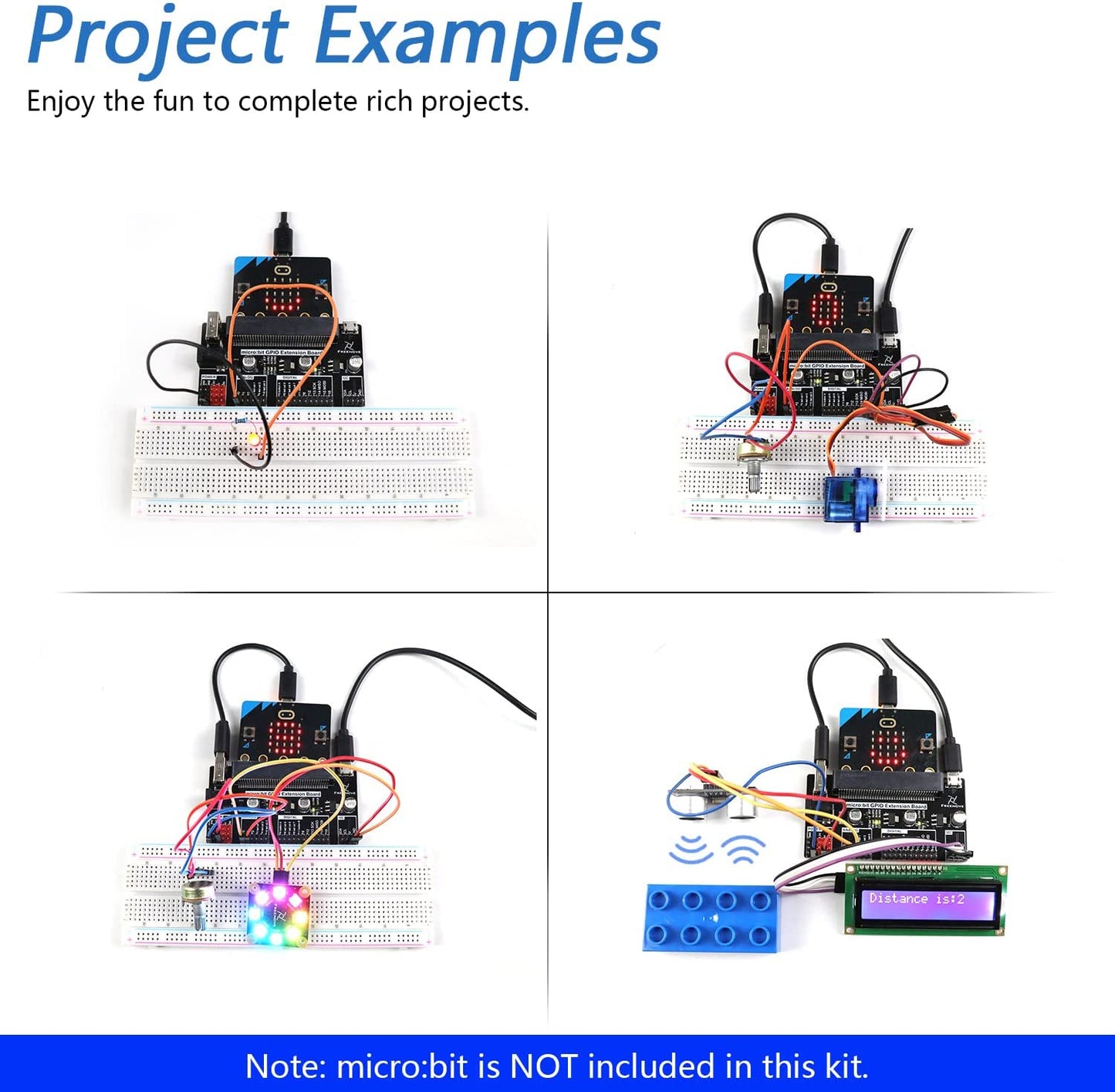 مجموعة البدء المثالية لجهاز BBC Micro:bit (غير متضمنة)