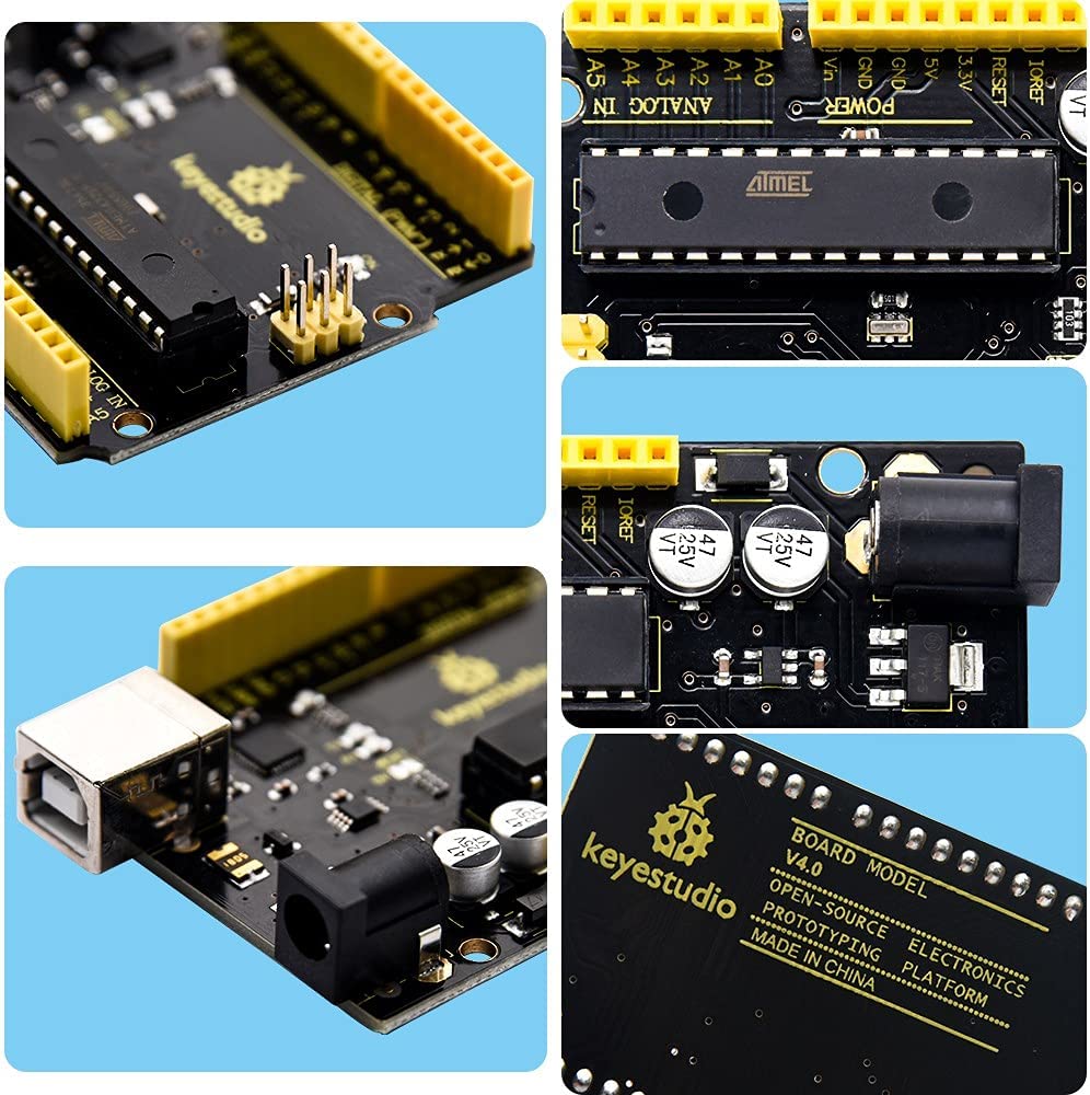 لوحة تطوير V4.0 لـ Arduino UNO R3 مع كابل USB