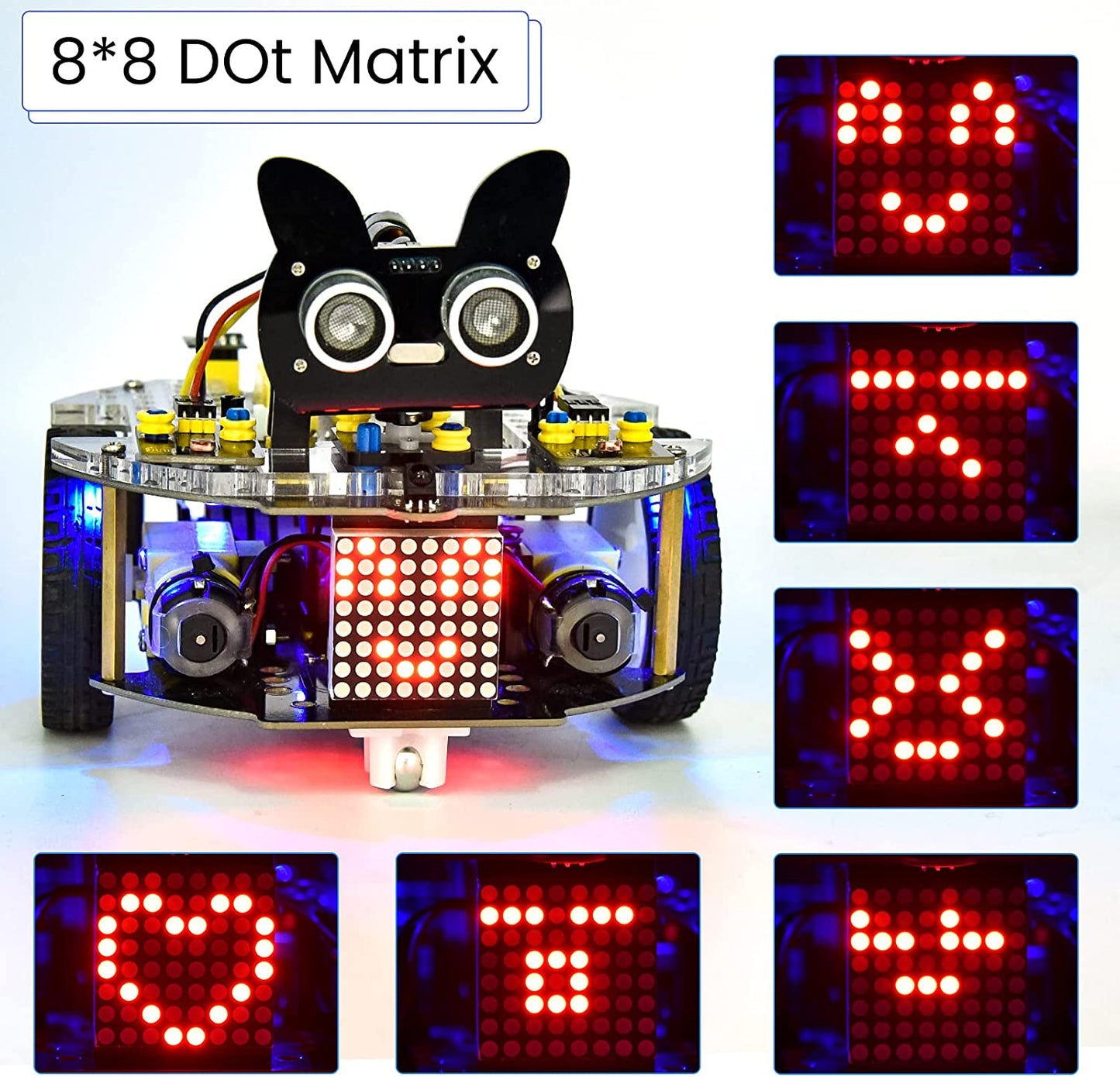 مجموعة بدء تشغيل سيارة روبوت Beetlebot 3 في 1 مع لوحة Raspberry Pi Pico