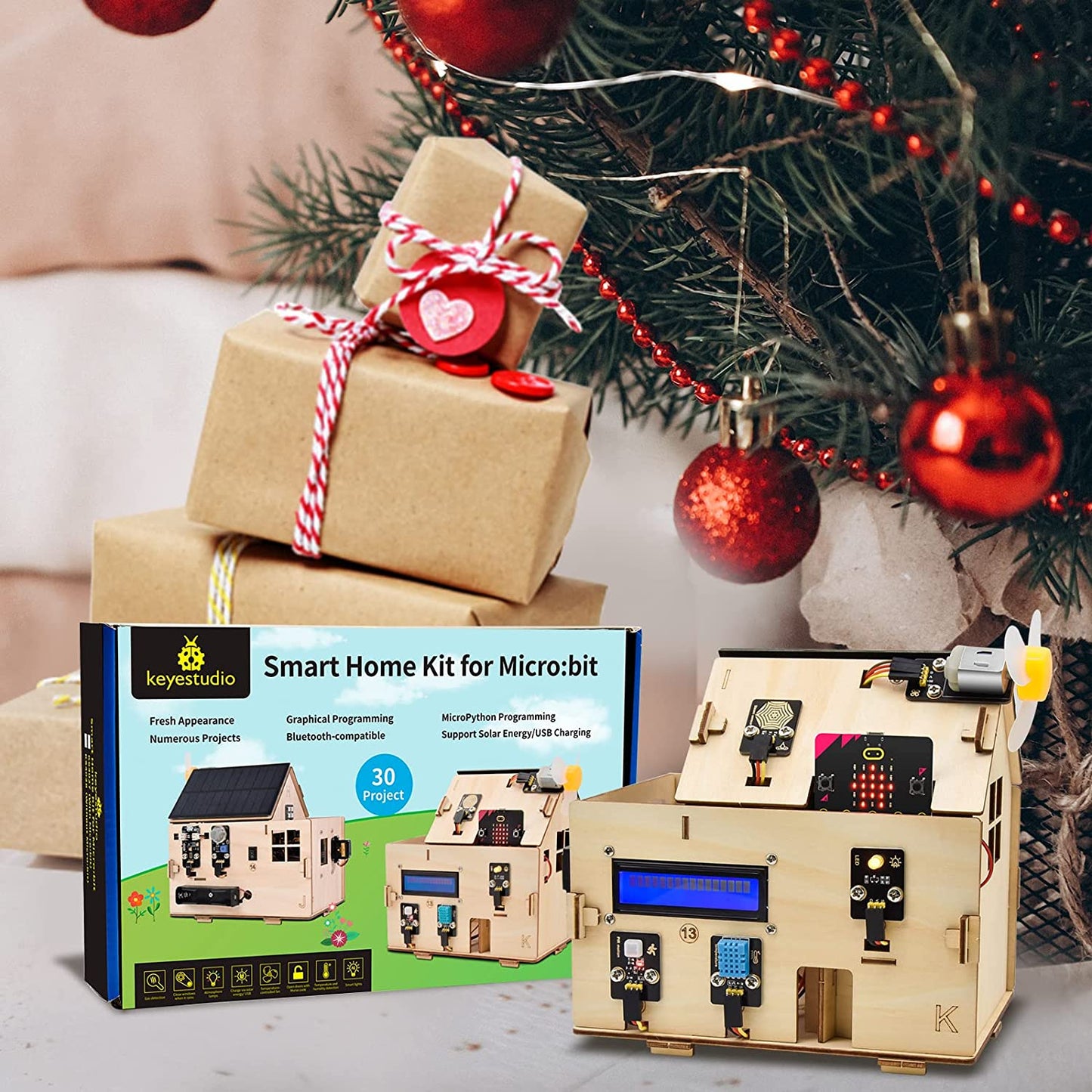 مجموعة أدوات البدء المنزلية الذكية Micro:bit V2 (بدون بطارية)