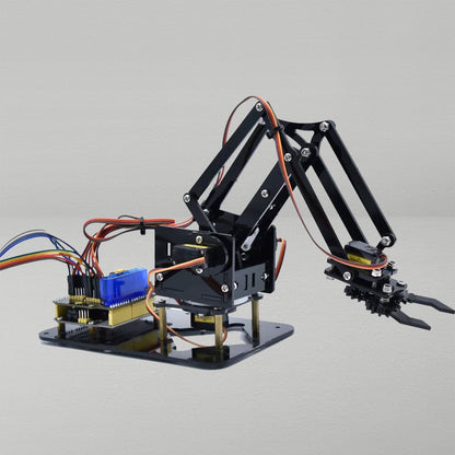 طقم ذراع روبوت 4DOF DIY لـ Arduino مع وحدة Bluetooth HC-06