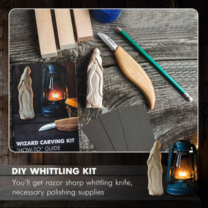 مجموعة نحت الخشب للمبتدئين - مجموعة DIY03 Wizard