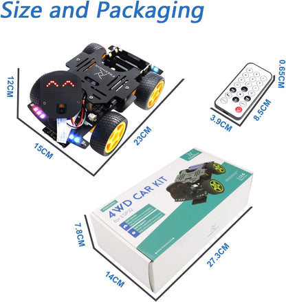 4WD Car Kit for ESP32-WROVER with Onboard Camera & Wireless