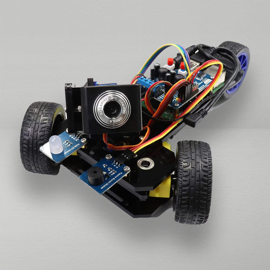 مجموعة أدوات DIY للسيارة الذكية ثلاثية العجلات المتوافقة مع Raspberry Pi