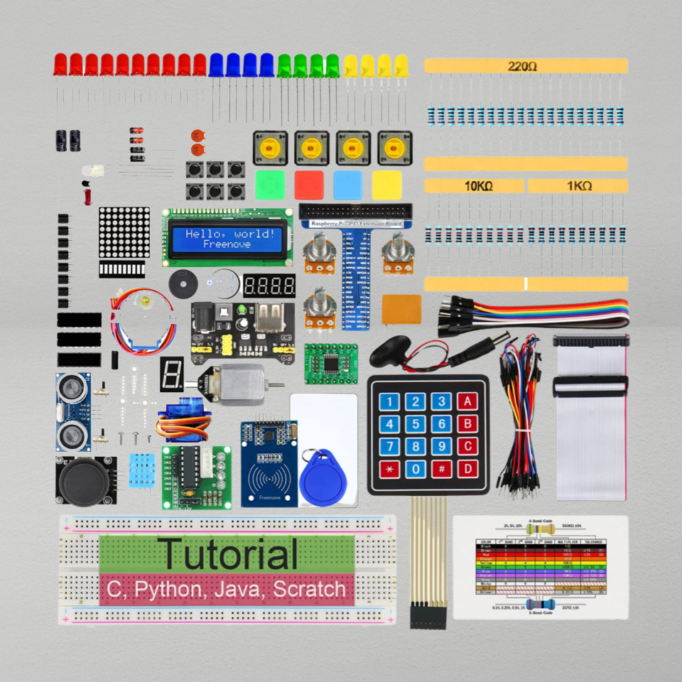 مجموعة أدوات بدء تشغيل RFID للوحة Raspberry Pi (Raspberry Pi غير متضمنة) FNK0025