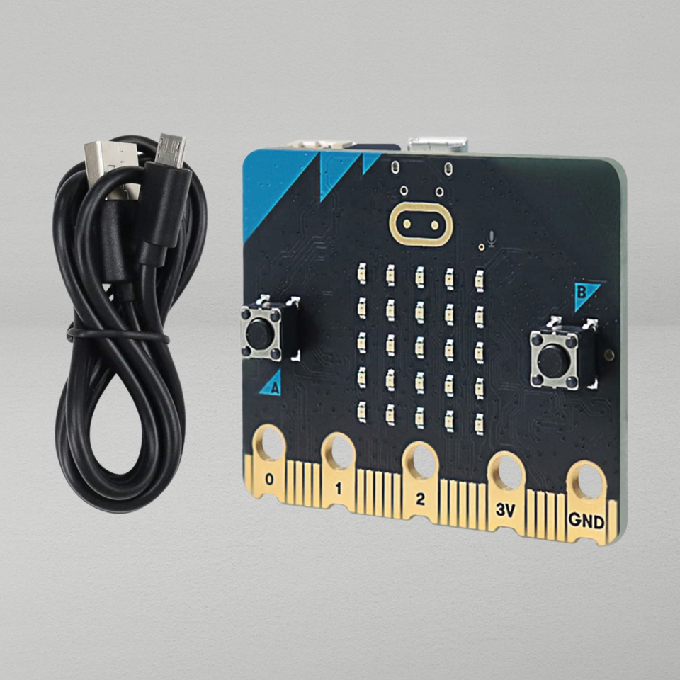 لوحة تطوير BBC Micro:bit V2 مع التعليمات البرمجية النموذجية والبرنامج التعليمي