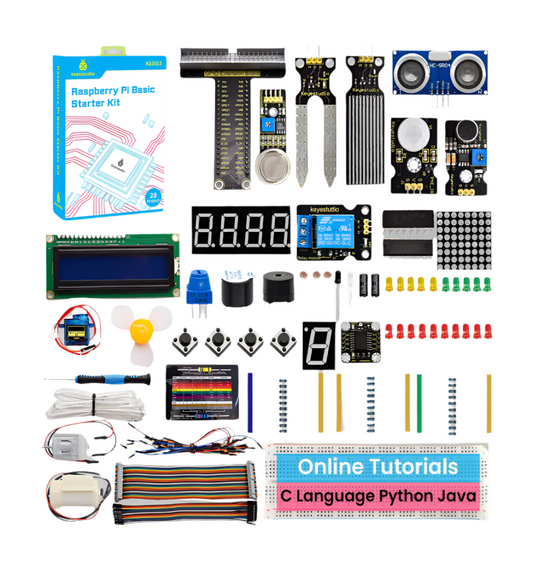 مجموعة البدء الأساسية 1 لـ Raspberry Pi (لوحة Raspberry Pi غير متضمنة) KS3013
