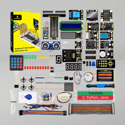مجموعة بدء تشغيل مستشعر RFID لـ Raspberry Pi (Raspberry Pi غير متضمن)