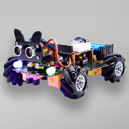 مجموعة سيارة روبوتية Micro:bit V2 4WD Mecanum (بدون بطارية)