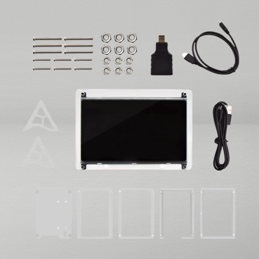 مجموعة شاشة TFT من الكريستال السائل مقاس 7 بوصات وبدقة 1024 × 600 بكسل لـ Raspberry Pi