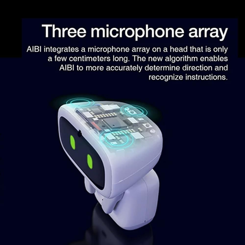 EMOPET AIBI Pocket Pet, Portable Robot, ChatGPT-Powered AI Companion with Voice Commands, Emotional Interaction, Singing and Dancing, Magnetically Attaches to Any Place, Ultra-Portable