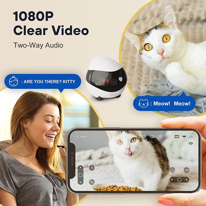 Enabot EBO SE Smart Pet Robot Camera with Wheels – 1080P HD Indoor Security Cam, Auto Patrol, Two-Way Audio, Night Vision