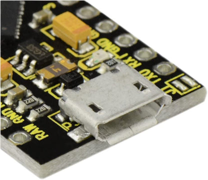 Pro Micro Atmega32U4 مع كابل USB مع دبابيس تناظرية وPWM