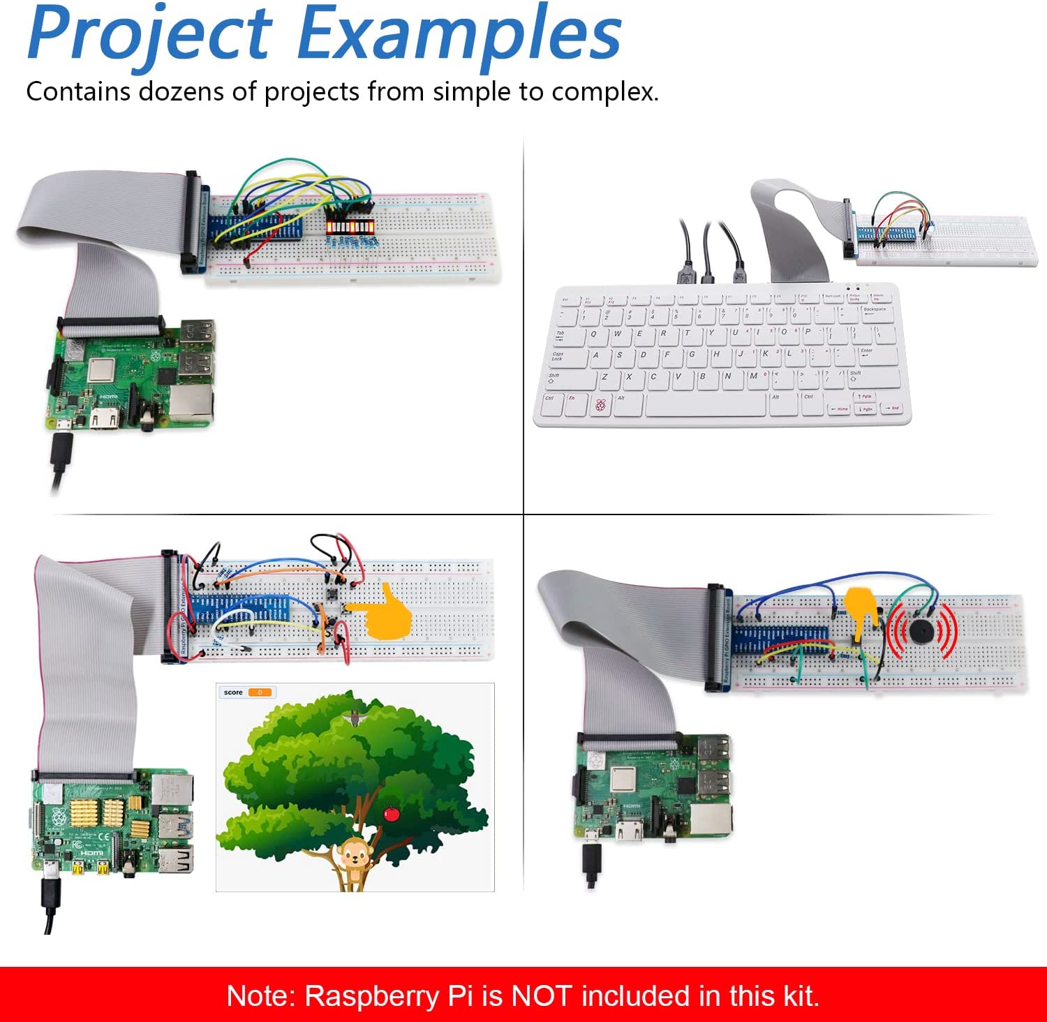 مجموعة البدء الأساسية 2 لـ Raspberry Pi (لوحة Raspberry Pi غير متضمنة) FNK0022