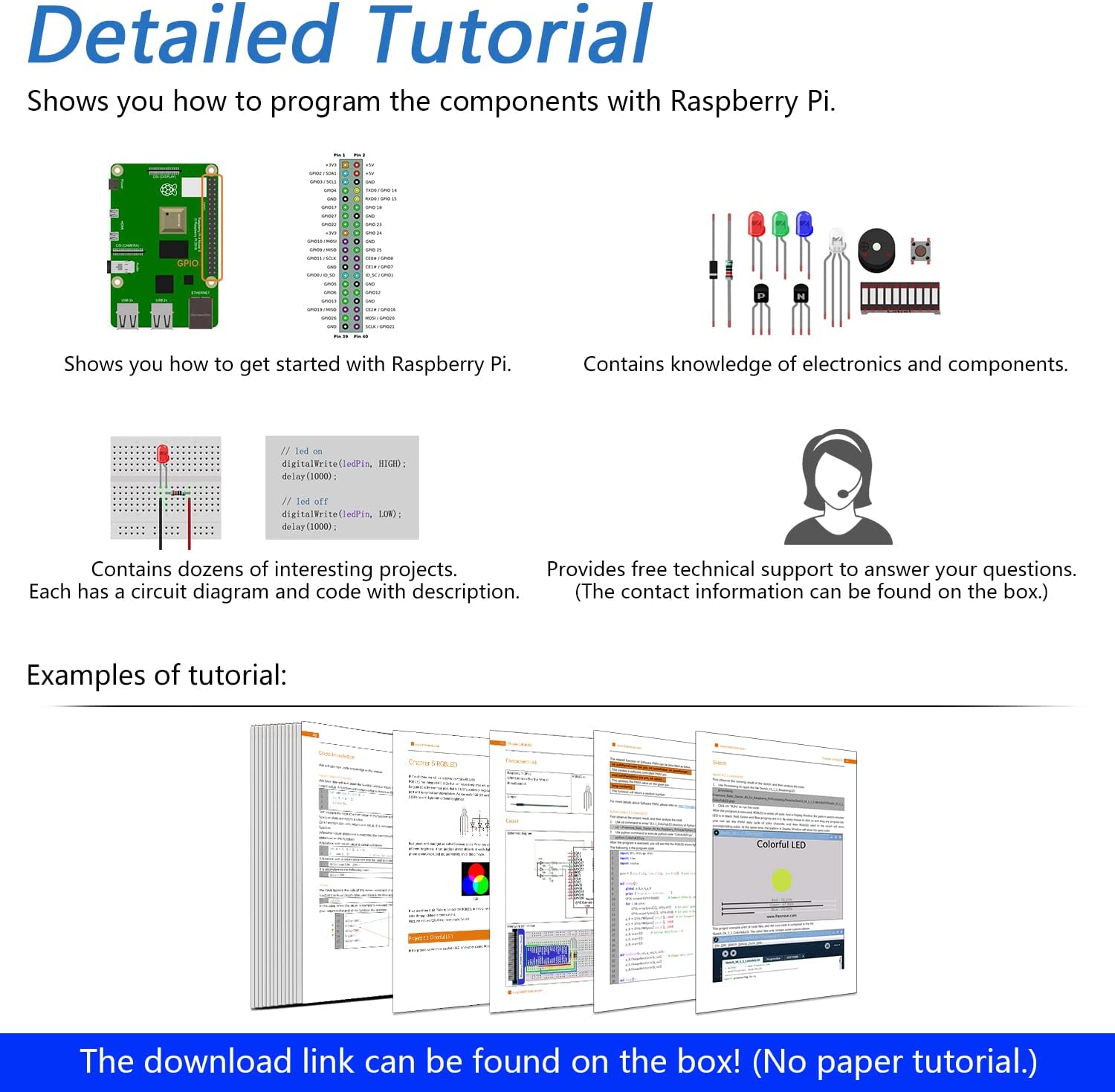 مجموعة البدء الأساسية 2 لـ Raspberry Pi (لوحة Raspberry Pi غير متضمنة) FNK0022