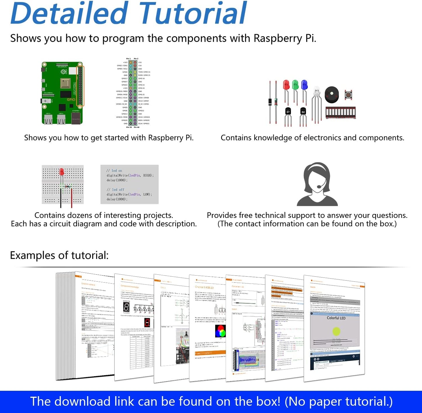 مجموعة أدوات بدء تشغيل RFID للوحة Raspberry Pi (Raspberry Pi غير متضمنة) FNK0025