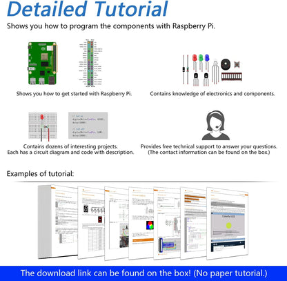 مجموعة أدوات بدء تشغيل RFID للوحة Raspberry Pi (Raspberry Pi غير متضمنة) FNK0025