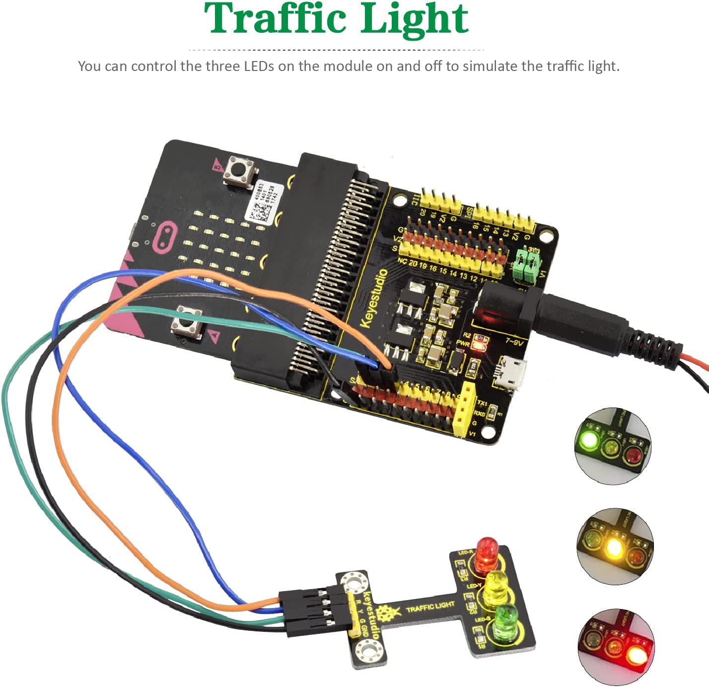 مجموعة أدوات بدء تشغيل مكونة من 45 مستشعرًا لجهاز BBC Microbit (بدون لوحة Microbit)
