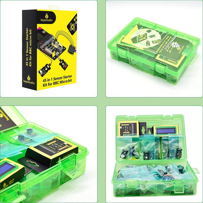 مجموعة أدوات بدء تشغيل مكونة من 45 مستشعرًا لجهاز BBC Microbit (بدون لوحة Microbit)