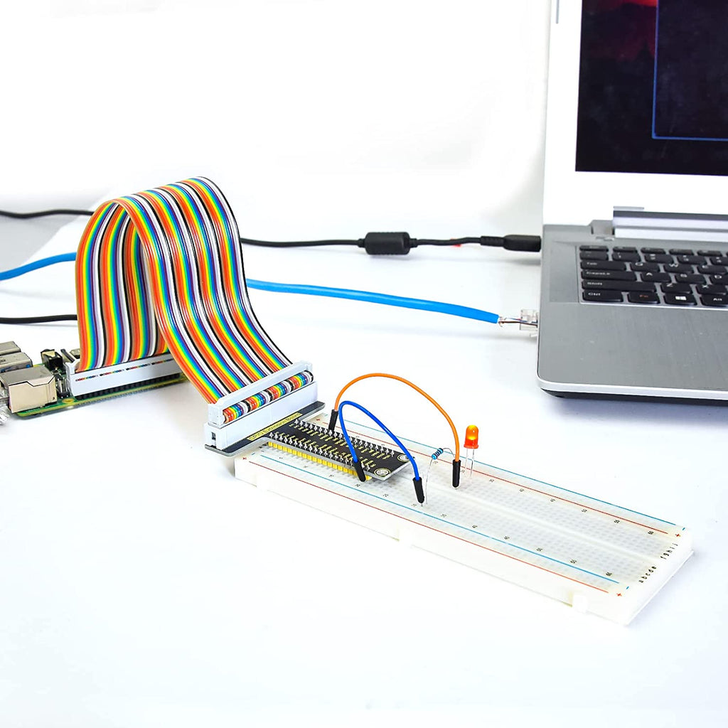 مجموعة توصيل GPIO لـ Raspberry Pi مع لوحة توصيل مكونة من 830 فتحة