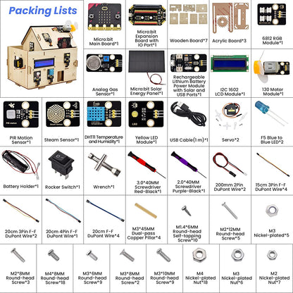 مجموعة أدوات البدء المنزلية الذكية Micro:bit V2 (بدون بطارية)