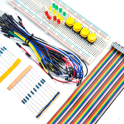 مجموعة توصيل GPIO لـ Raspberry Pi مع لوحة توصيل مكونة من 830 فتحة