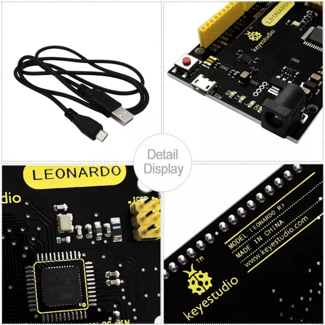 ليوناردو R3 متوافق مع وحدة تحكم Arduino مع Micro USB