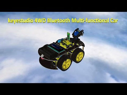 Arduino Smart 4WD Car Robot with Editable LED panel and Sensors KS0470
